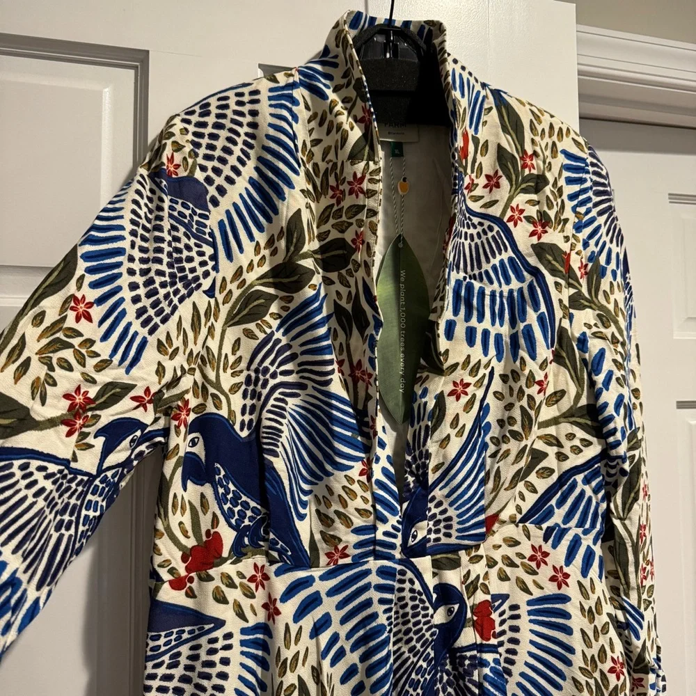 🥭FARM Rio Blue Macaw Flight Maxi Dress - Picture 12 of 14